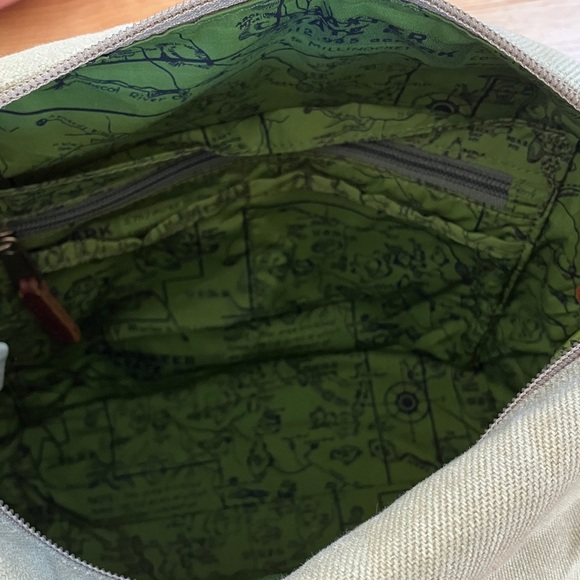 L.L. Bean Canvas Brown Leather Bag - Picture 4 of 6